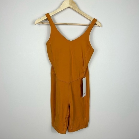 Lululemon Align Onesie 8" Autumn Orange 6 - Picture 4 of 10